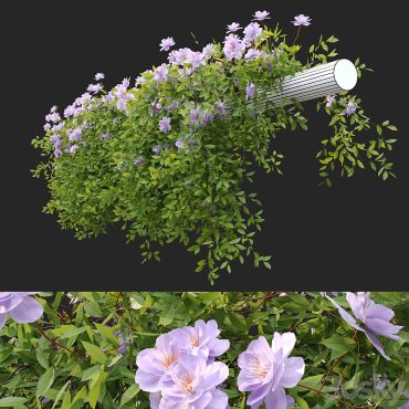 مدل سه بعدی گل آویز 236