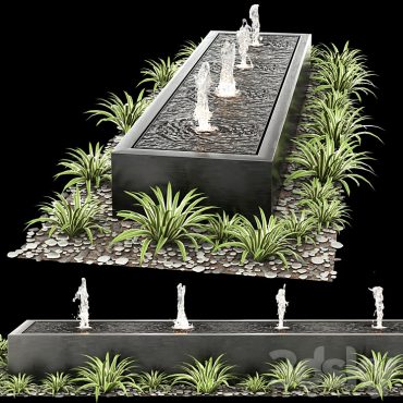 مدل سه بعدی آبنما 182