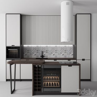 مدل سه بعدی کابینت مدرن 630
