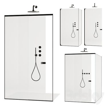 مدل سه بعدی کابین دوش حمام 160