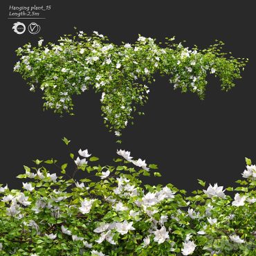 مدل سه بعدی گل آویز 241