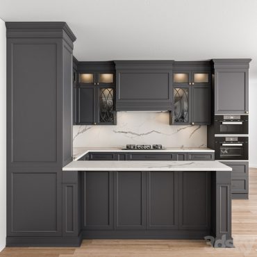 مدل سه بعدی کابینت نئوکلاسیک 640
