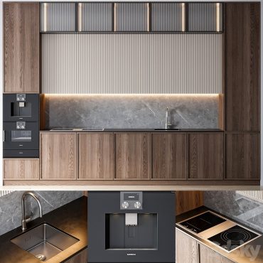 مدل سه بعدی کابینت مدرن 632