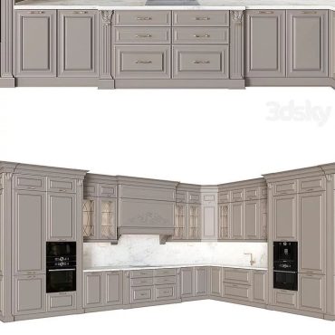 مدل سه بعدی کابینت کلاسیک 639