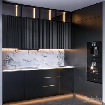 مدل سه بعدی کابینت مدرن 652