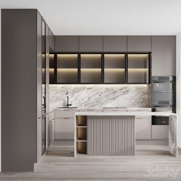 مدل سه بعدی کابینت مدرن 653