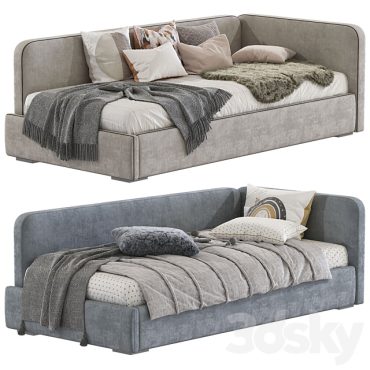 مدل سه بعدی تخت کودک 580