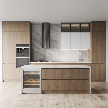 مدل سه بعدی کابینت مدرن 646
