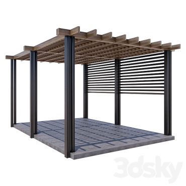 مدل سه بعدی آلاچیق 236