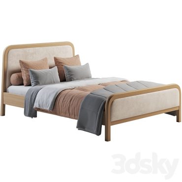 مدل سه بعدی تخت چوبی 913