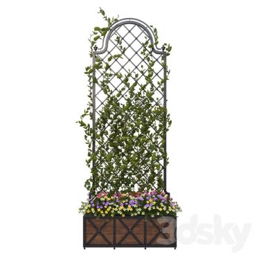 مدل سه بعدی گل فضای باز 400