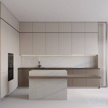 مدل سه بعدی کابینت مدرن 655