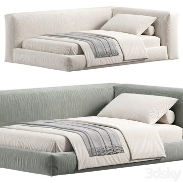 مدل سه بعدی تخت کودک 590