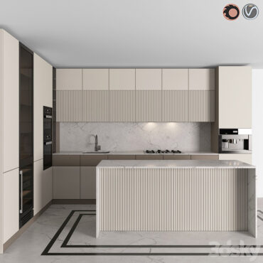 مدل سه بعدی کابینت مدرن 664