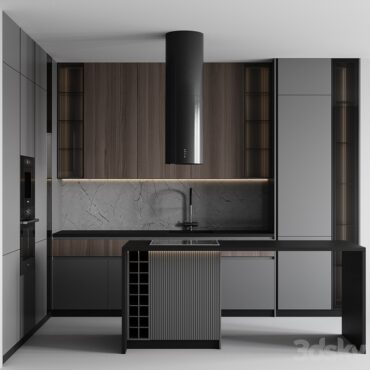 مدل سه بعدی کابینت مدرن 659