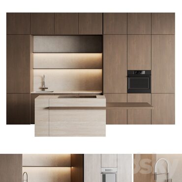 مدل سه بعدی کابینت مدرن 657
