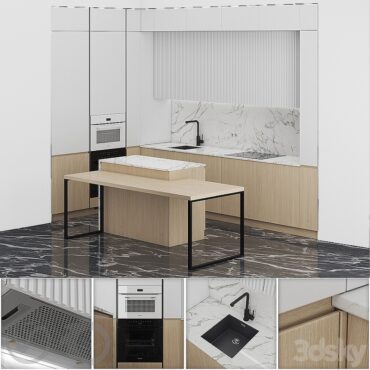 مدل سه بعدی کابینت مدرن 672