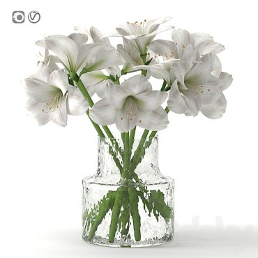 مدل سه بعدی گل و گلدان رومیزی 123 مدل سه بعدی گل و گلدان رومیزی 123