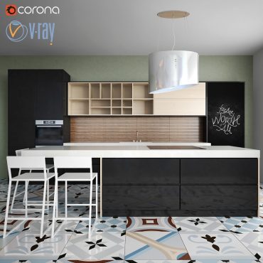مدل سه بعدی کابینت مدرن 105 مدل سه بعدی کابینت مدرن 105