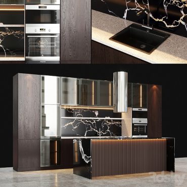 مدل سه بعدی کابینت مدرن 203