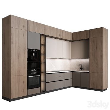 مدل سه بعدی کابینت مدرن 201