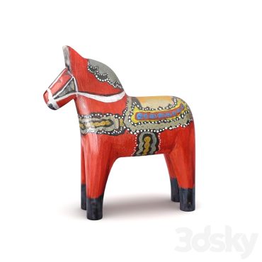 مدل سه بعدی مجسمه دکوری اسب 136 مدل سه بعدی مجسمه دکوری اسب 136