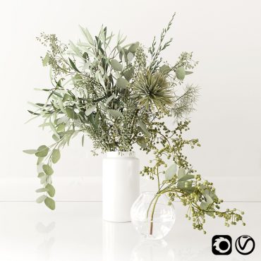 مدل سه بعدی گل و گلدان رومیزی 375 مدل سه بعدی گل و گلدان رومیزی 375