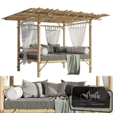 مدل سه بعدی مبلمان محوطه 185