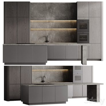 مدل سه بعدی کابینت مدرن 377