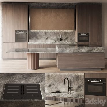 مدل سه بعدی کابینت مدرن 400