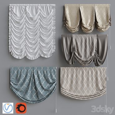 مدل سه بعدی پرده رومن 237 مدل سه بعدی پرده رومن 237