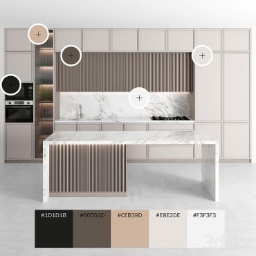 مدل سه بعدی کابینت مدرن 407 مدل سه بعدی کابینت مدرن 407