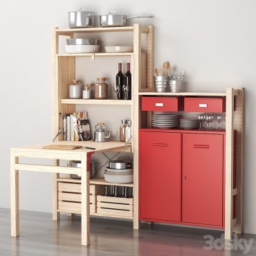 مدل سه بعدی مینی کابینت 444