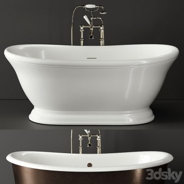 مدل سه بعدی وان حمام کلاسیک 154