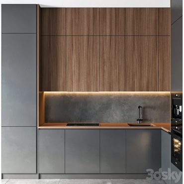 مدل سه بعدی کابینت مدرن 490