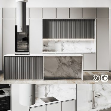 مدل سه بعدی کابینت مدرن 535 مدل سه بعدی کابینت مدرن 535
