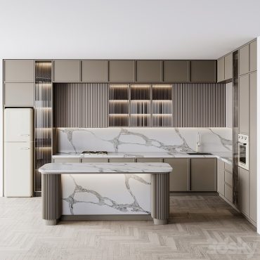 مدل سه بعدی کابینت مدرن 542