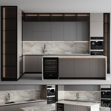 مدل سه بعدی کابینت مدرن 576