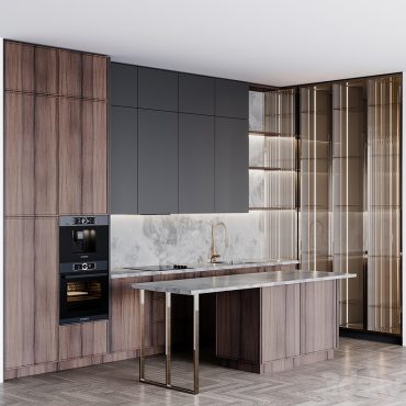 مدل سه بعدی کابینت مدرن 617