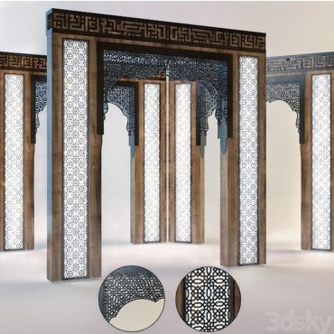 مدل سه بعدی طاق عربی 171