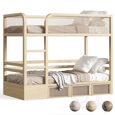 مدل سه بعدی تخت کودک 569
