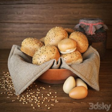مدل سه بعدی نان 30 مدل سه بعدی نان 30
