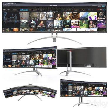 مدل سه بعدی مانیتور 107 مدل سه بعدی مانیتور 107
