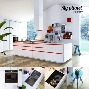 مدل سه بعدی کابینت مدرن 132 مدل سه بعدی کابینت مدرن 132