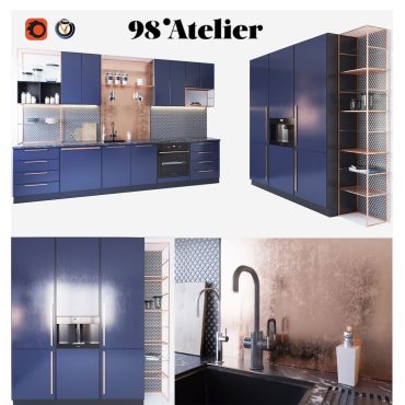 مدل سه بعدی کابینت مدرن 111 مدل سه بعدی کابینت مدرن 111