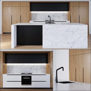 مدل سه بعدی کابینت مدرن 194 مدل سه بعدی کابینت مدرن 194
