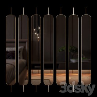 مدل سه بعدی آینه کلاسیک 190 مدل سه بعدی آینه کلاسیک 190