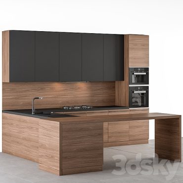 مدل سه بعدی کابینت مدرن 175 مدل سه بعدی کابینت مدرن 175
