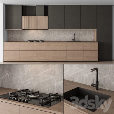 مدل سه بعدی کابینت مدرن 173 مدل سه بعدی کابینت مدرن 173