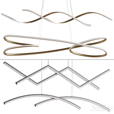 مدل سه بعدی لوستر مدرن 194 مدل سه بعدی لوستر مدرن 194